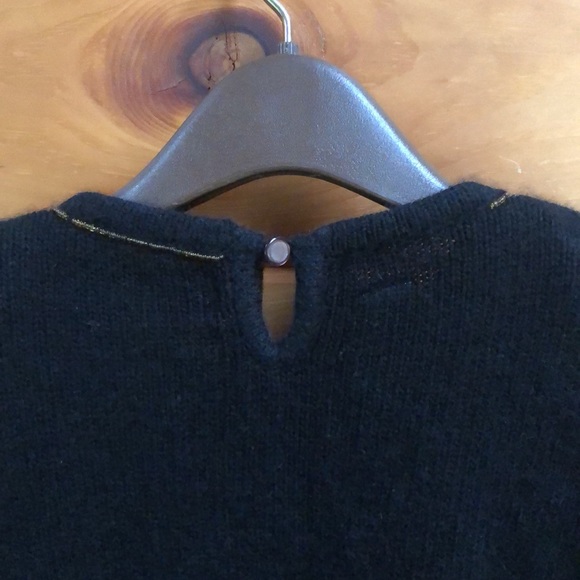 Vintage Karen Scott Holiday Sweater silk angora wool S embellished Christmas - Picture 8 of 8